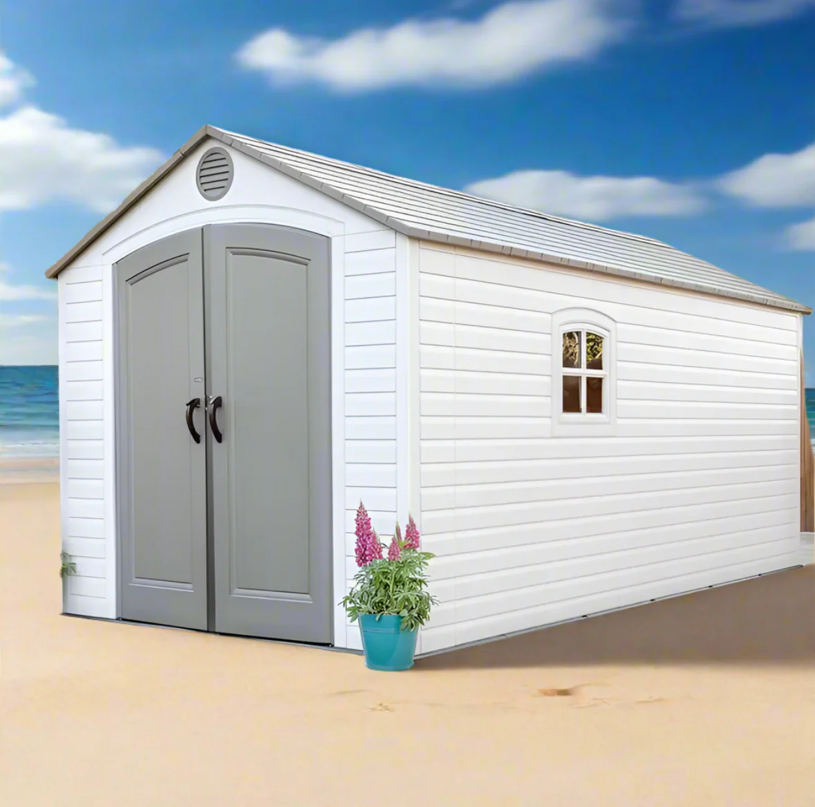 Life-times 8ft x 15ft (2.4 x 4.5m) Storage Shed - Model 60075 - Image 11