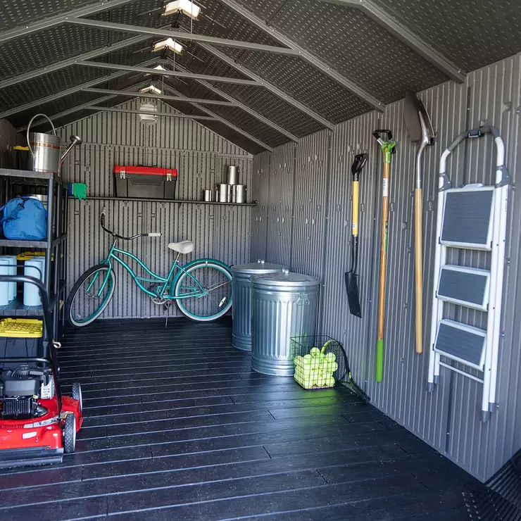 Lifetime 8ft x 17ft 5" (2.4 x 5.3m) Rough Cut Outdoor Storage Shed - Model 60352 - Image 3