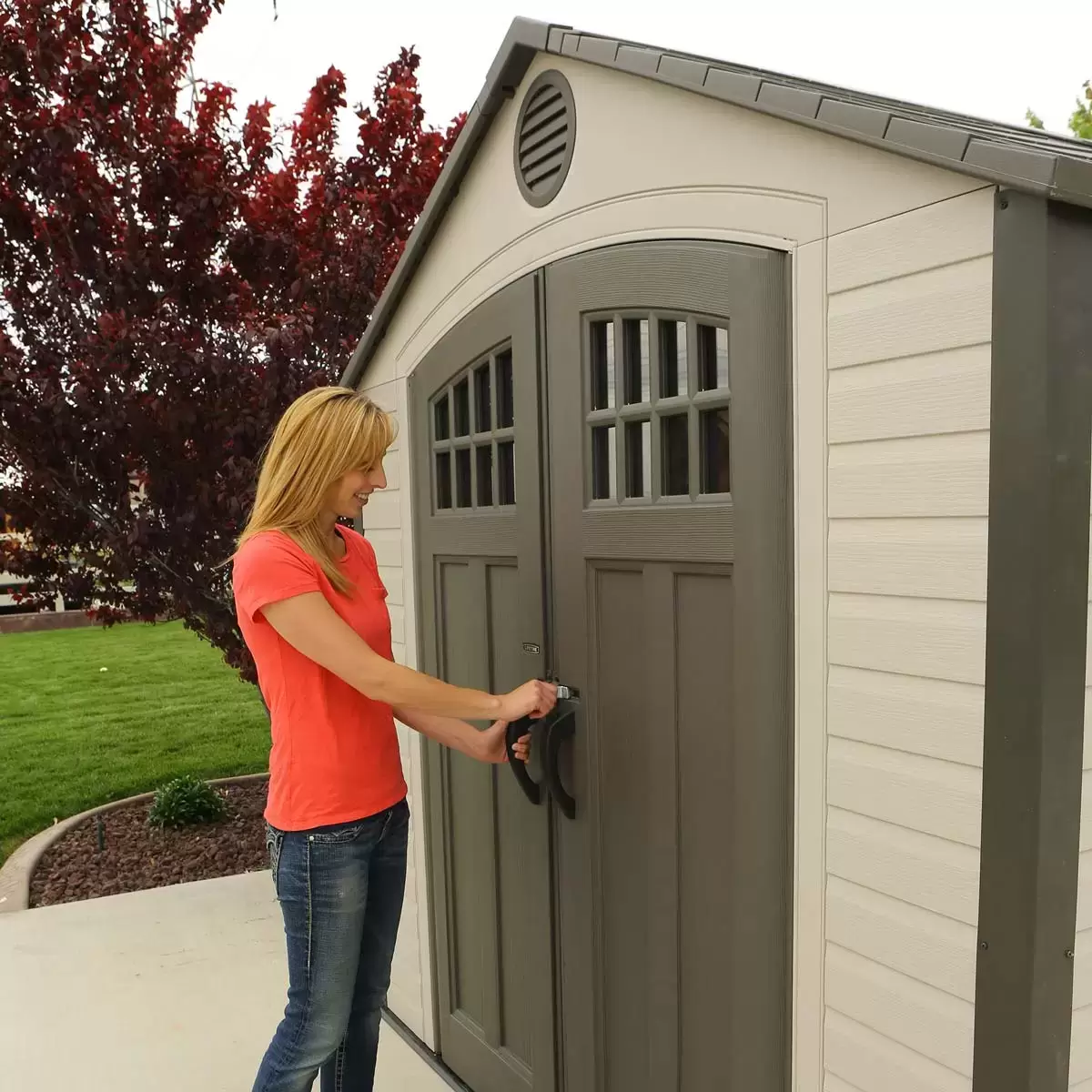 Lifetime 8ft x 20ft (2.4 x 6.1m) Storage Shed - Model 60120 - Made from High-Density Polyethylene (HDPE) - Image 4