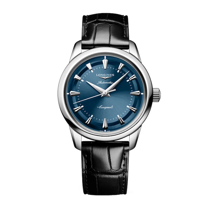 Longines Automatic 38mm Men’s Watch with Blue Material Dial, Stainless Steel Case, 50m Water Resistant / L16494922