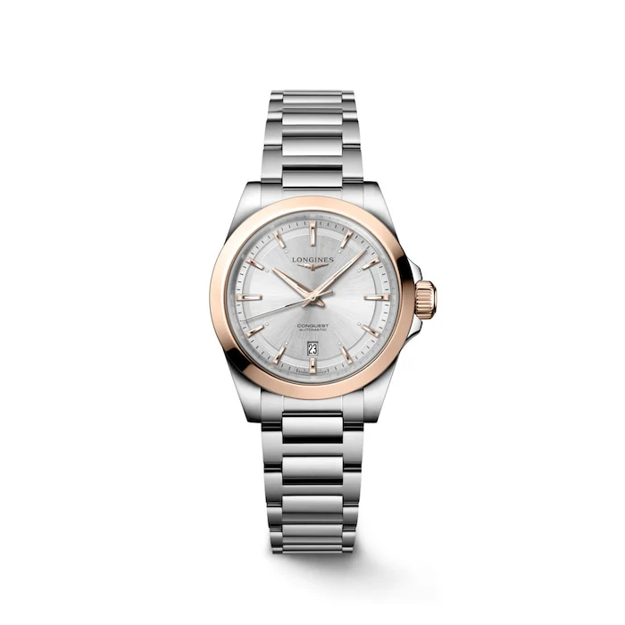 Longines Conquest 30mm Ladies Watch Silver Luxury Watch Swiss Made High Precision Movement L33205726