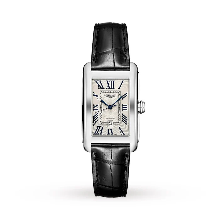 Longines Elegance Automatic 27mm Men’s Watch with Silver Material Dial, Stainless Steel Case, 30m Water Resistant / L57574710