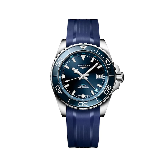 Longines Elegance Automatic 41mm Men’s Watch with Blue Material Dial, Stainless Steel Case, 300m Water Resistant / L37904969