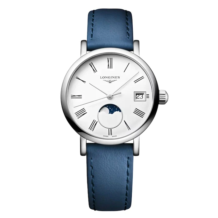 Longines Elegant Collection 30mm Ladies Watch Blue Strap Luxury Watch Swiss Made High Precision Movement L43304112