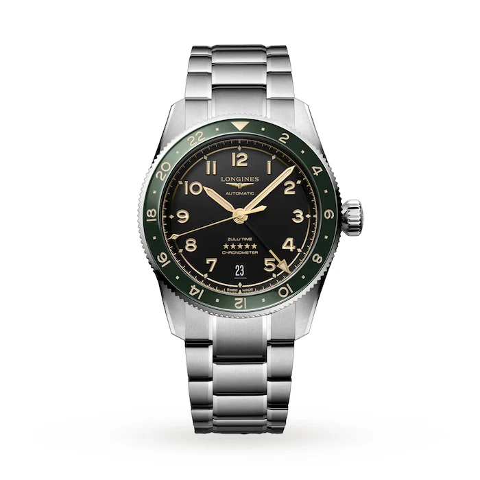 Longines Heritage Automatic 39mm Men’s Watch with Grey Material Dial, Stainless Steel Case & Bracelet, 100m Water Resistant / L38024636