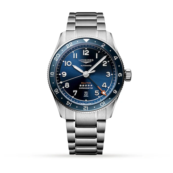Longines Heritage Automatic 42mm Men’s Watch with Blue Material Dial, Stainless Steel Case & Bracelet, 100m Water Resistant / L38124936