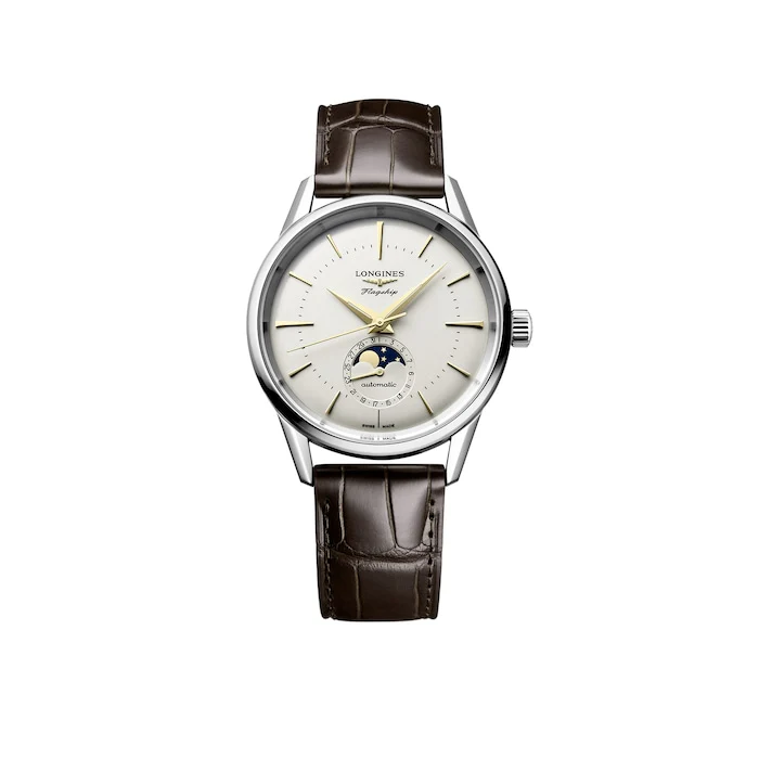 Longines Heritage Automatic Men’s Watch with Silver Material Dial, Stainless Steel Case, 30m Water Resistant / L48154782