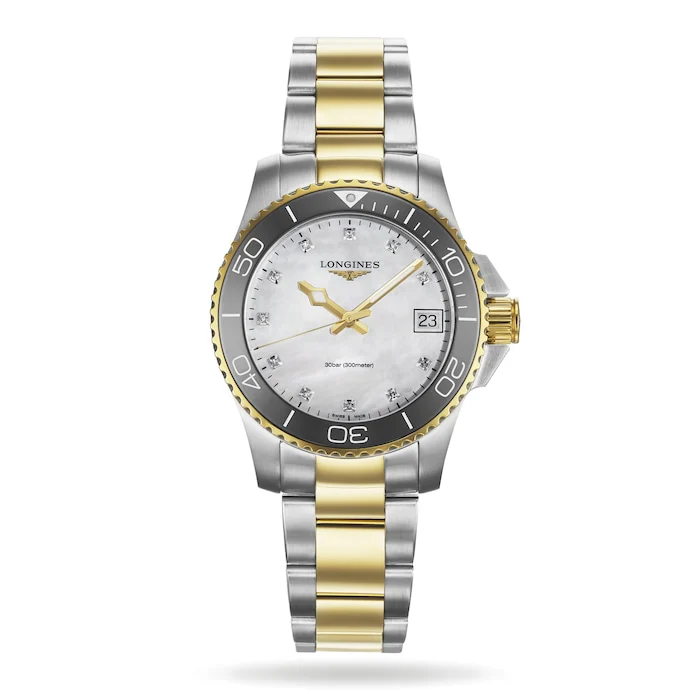 Longines Hydroconquest 32mm Ladies Watch Mother Of Pearl Exclusive to The Watches Of Switzerland Group L33703876