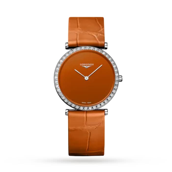 Longines La Grande Classique 29mm Ladies Watch Orange Luxury Watch Swiss Made High Precision Movement  L45230922
