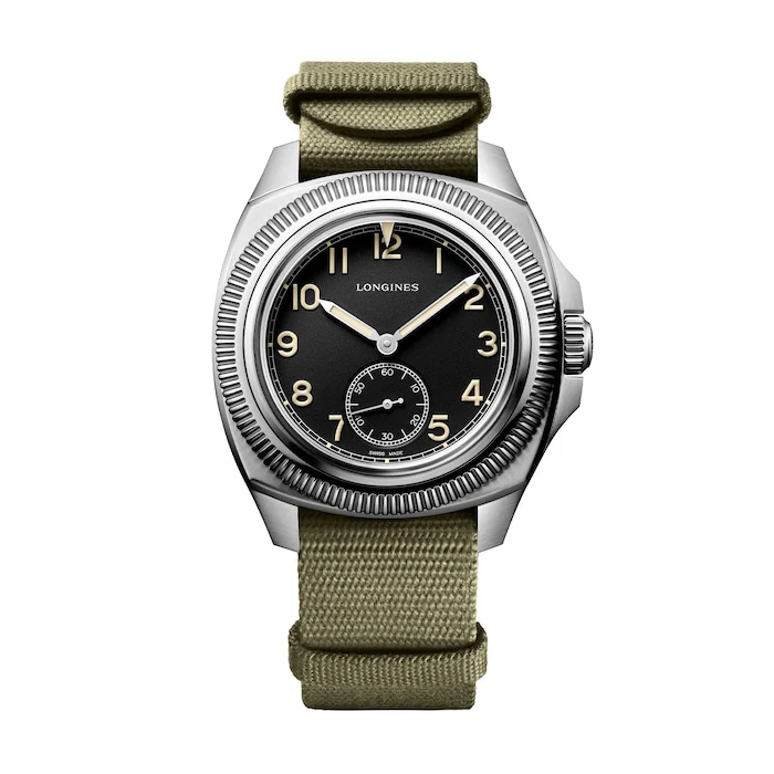 Longines Majetek Black and Khaki Automatic 43mm Mens Luxury Watch L28384538