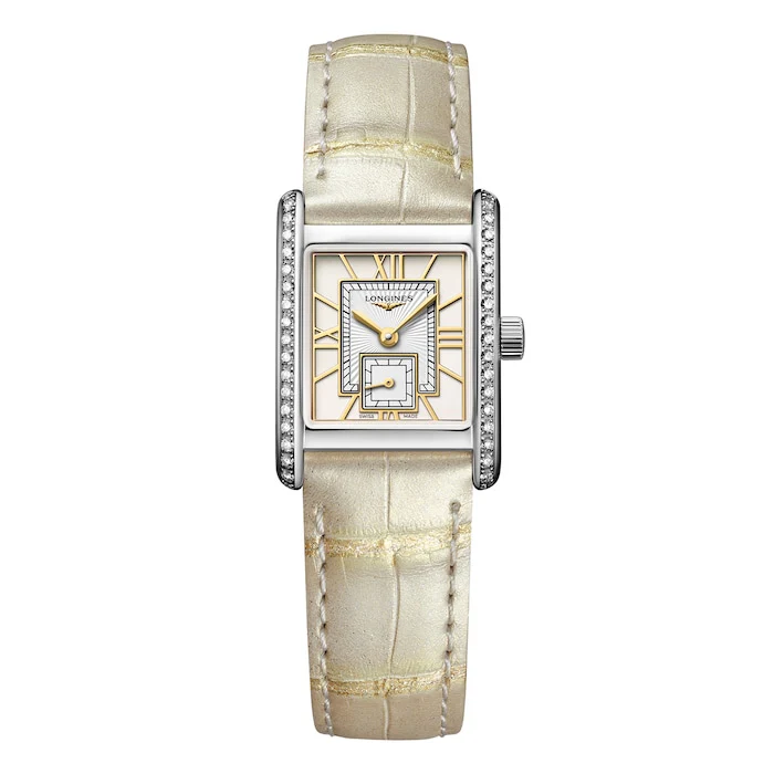 Longines Mini DolceVita 21.5mm X 29mm Ladies Watch Ivory Luxury Watch Swiss Made High Precision Movement  L52000792