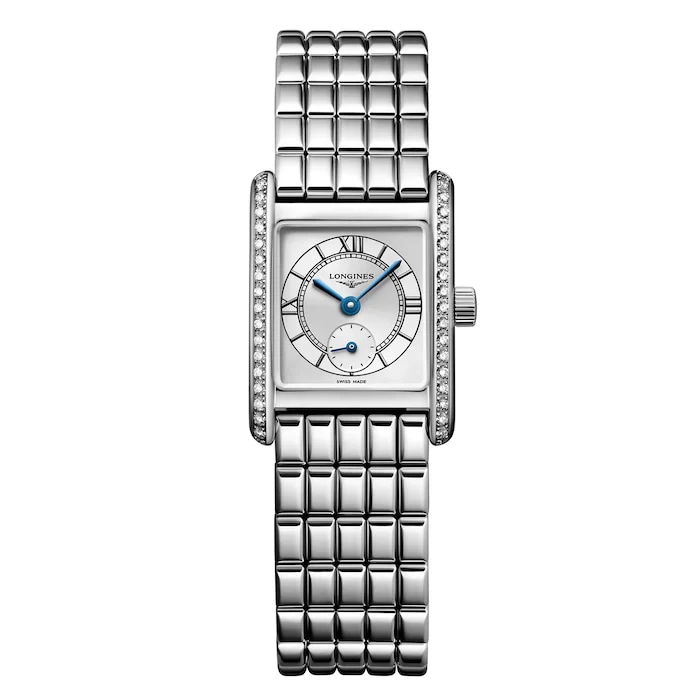 Longines Mini DolceVita 21.5mm X 29mm Ladies Watch Silver Stainless Steel Luxury Watch Swiss Made L52000756