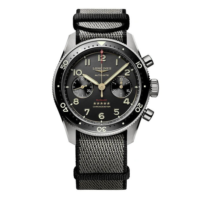 Longines Spirit Flyback Automatic 42mm Mens Luxury Watch Black L38211532