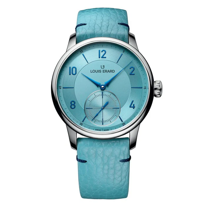 Louis Erard Excellence Petite Seconde 39mm Unisex Watch Blue Luxury Watch Swiss Made 34248AA08.BVA141