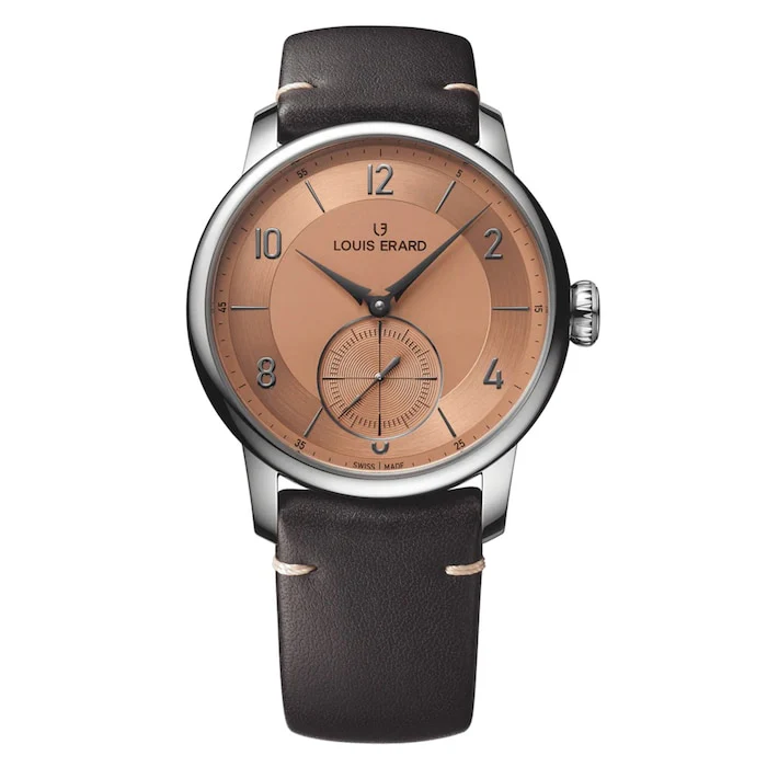 Louis Erard Excellence Petite Seconde 42mm Unisex Watch Terracotta Luxury Watch Swiss Made 34237AA07.BVA25