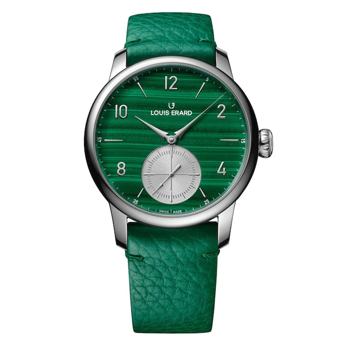 Louis Erard Excellence Petite Seconde Malachite Limited Edition 39mm Unisex Watch Green 34238AA39.BVA136