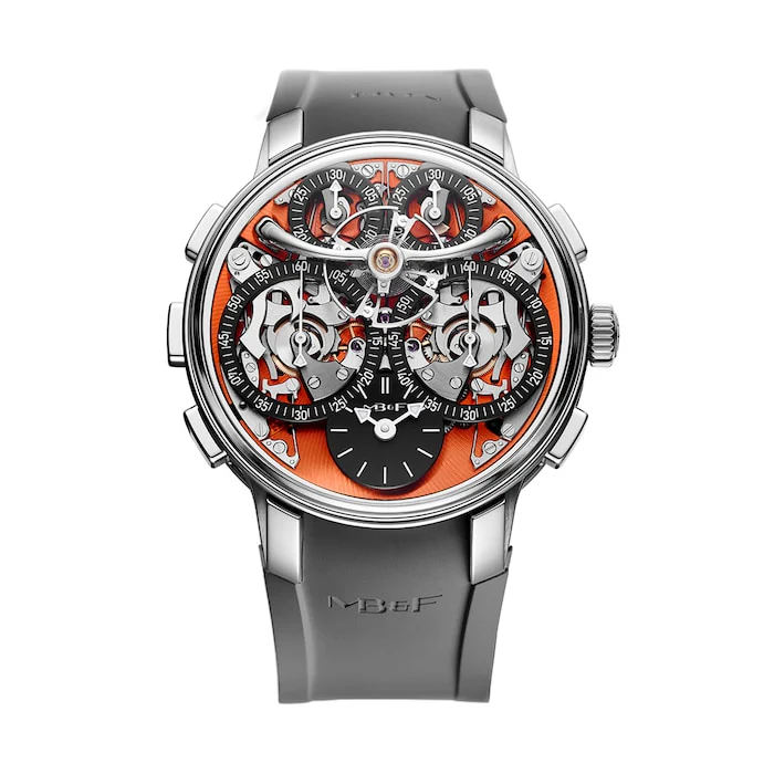 MB&F Manual Wind 44mm Men’s Watch with Black Material Dial, 80m Water Resistant / 09.ZR.OR-09Z1019-OK