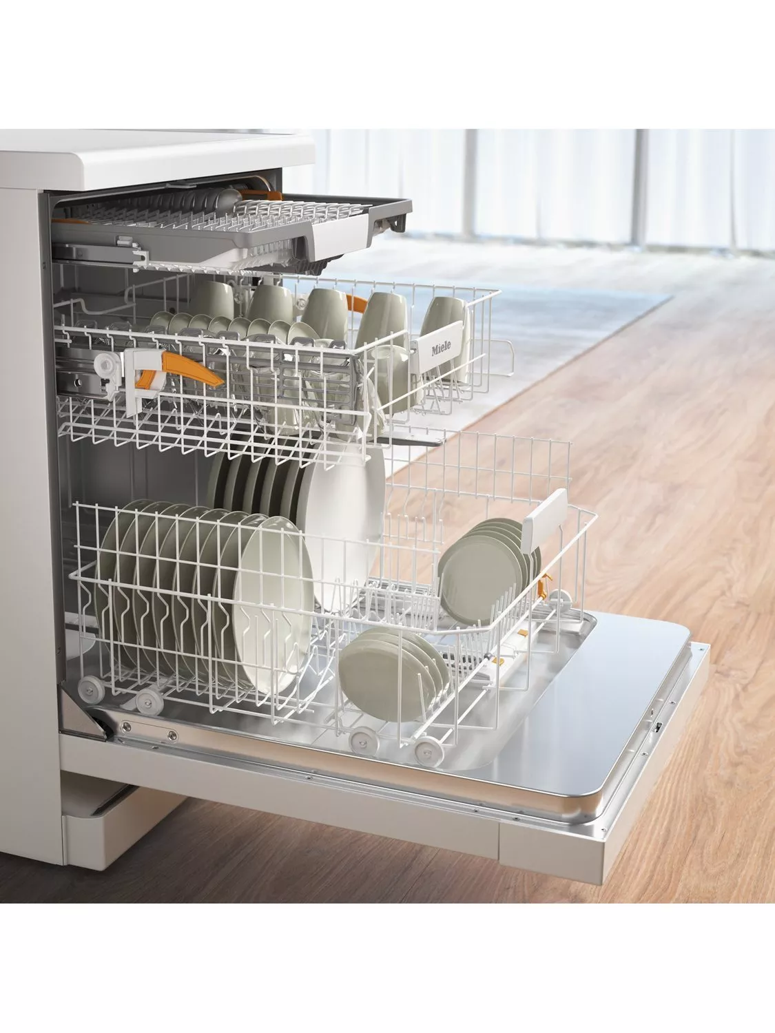 Miele G5811 SC Active Plus Freestanding Dishwasher, White - Image 4