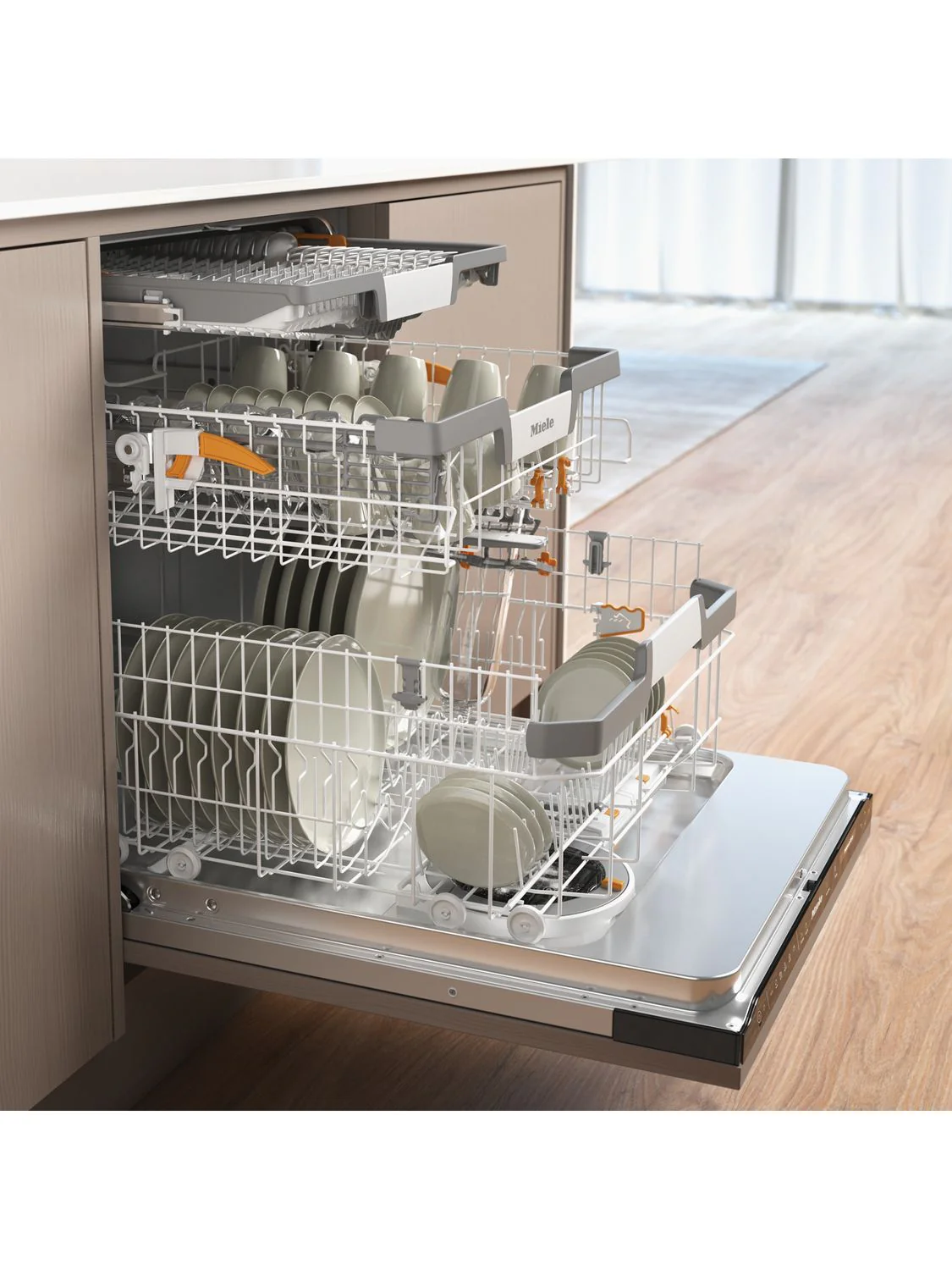 Miele G7650 SCVi Integrated Dishwasher, White - Image 4
