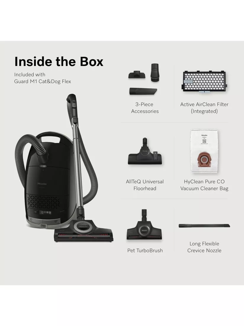 Miele Guard M1 Cat & Dog Flex Vacuum Cleaner, Obsidian Black - Image 4