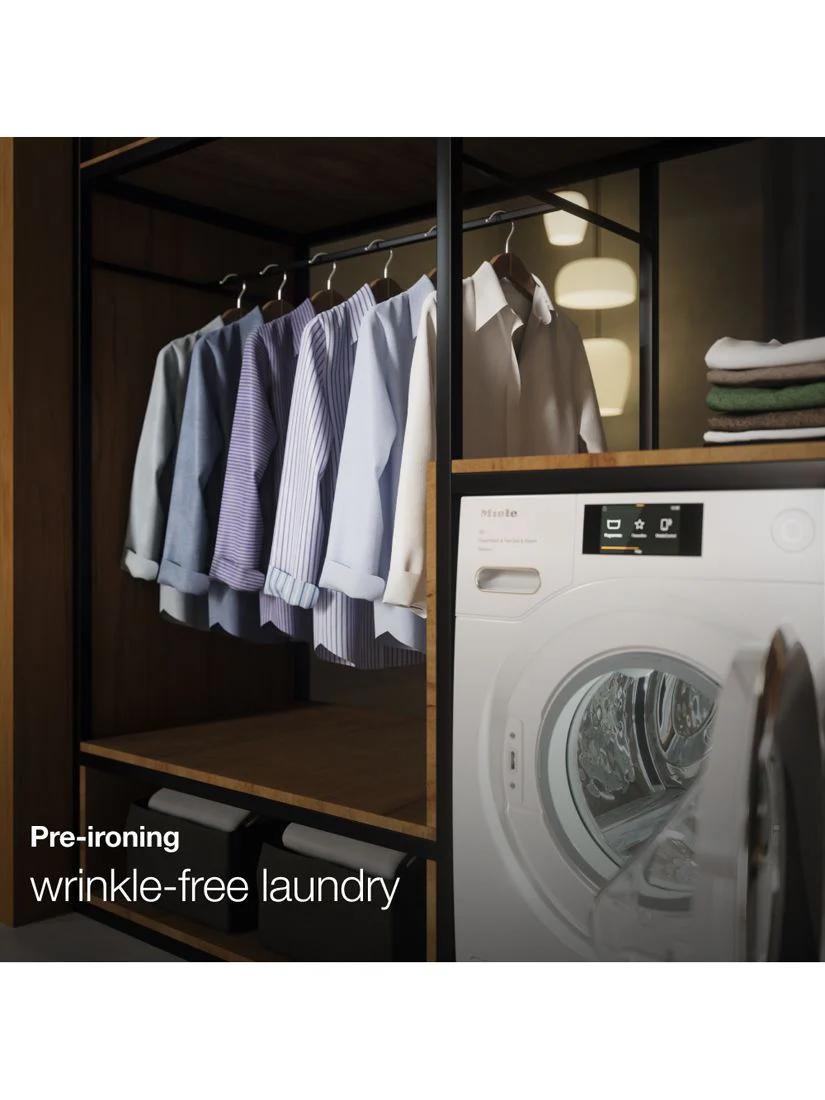 Miele WER865WPS Freestanding Washing Machine, 9kg Load, 1600rpm Spin, White - Image 9
