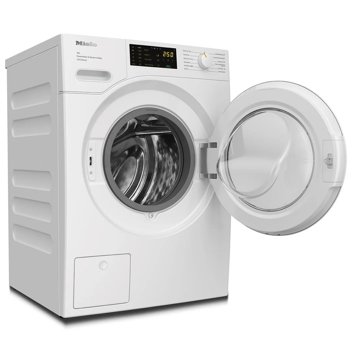 Miele WWB380 WCS 125, 8kg Washing Machine, A Rated in White - Image 3