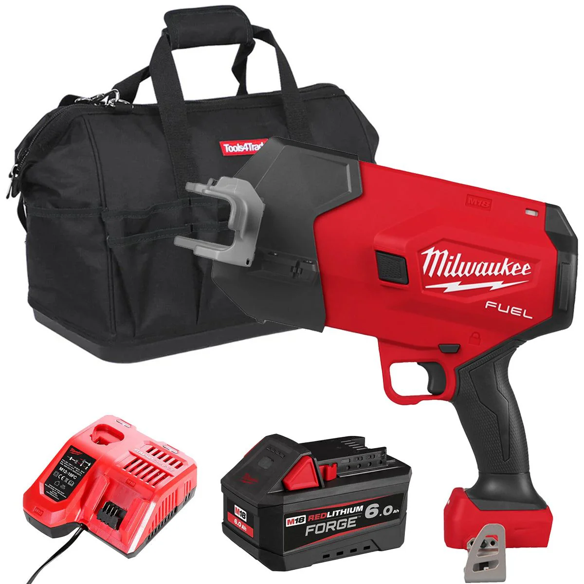 Milwaukee M18FPCS-0 18V M18 FUEL Brushless Steel Pipe Cutter with 1 x 6.0Ah Battery Charger & Bag