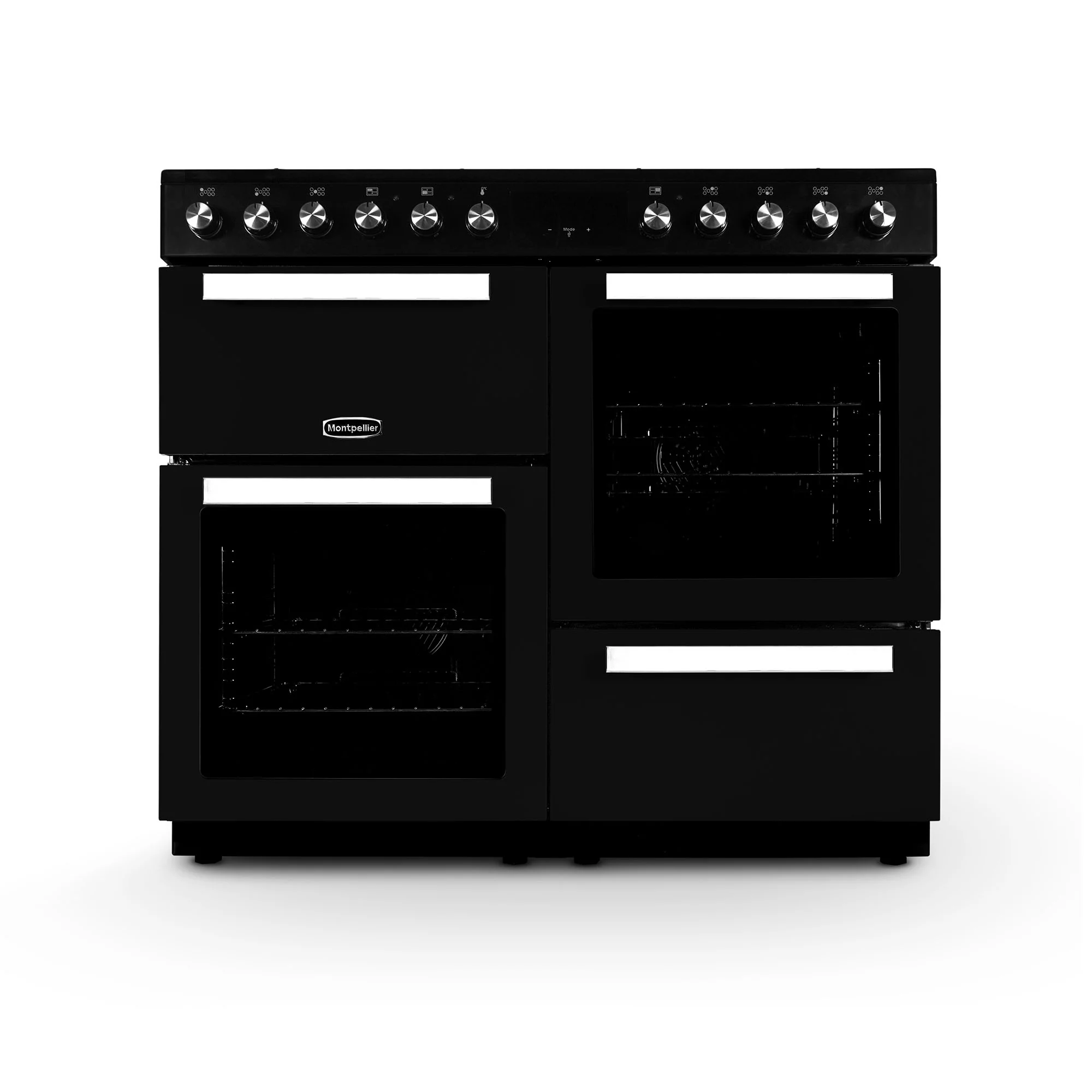 Montpellier MDFRC100K Dual Fuel Range Cooker in Black or Cream - Image 3