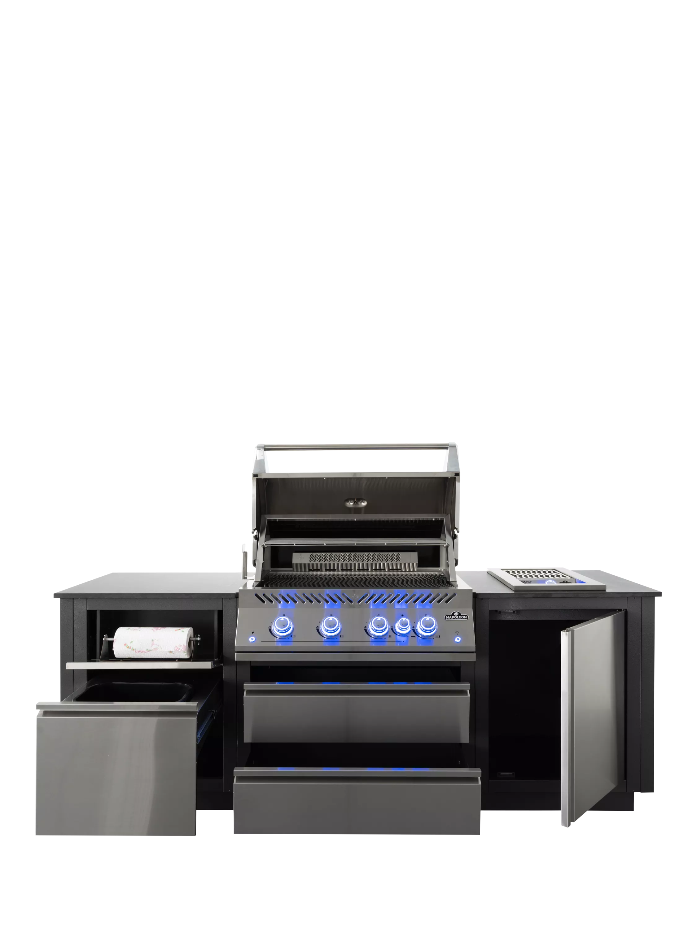 Napoleon Oasis Compact Stainless Steel Outdoor Kitchen with 6-Burner Gas BBQ - Image 2