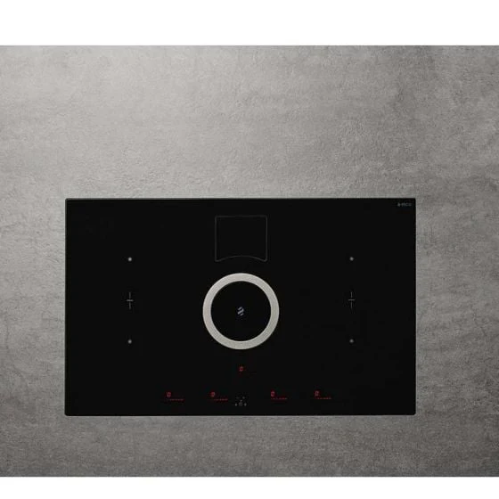 Elica NikolaTesla Switch 83cm Black Induction Hob with Downdraft Extractor - Image 2