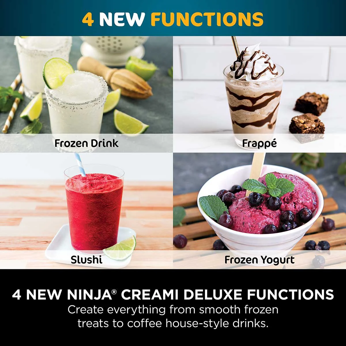 Ninja CREAMi Deluxe 10-in-1 Ice Cream Maker, NC501UK - Image 4