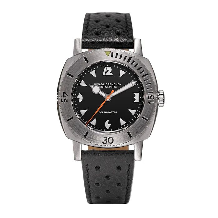 Depthmaster White Pacman 39mm Mens Watch Black