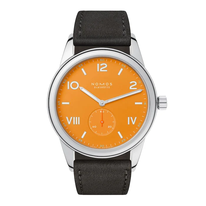 NOMOS Glashutte Club Campus 38 future orange 38.5mm Luxury Watch Luxury Watch Swiss Made High Precision Movement 729