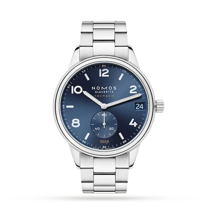 NOMOS Glashutte Sport Automatic 42mm Men’s Watch with Blue Material Dial, Stainless Steel Case & Bracelet / 782
