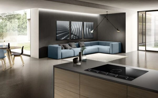 NT-UNP-EVO-BL Elica NT-UNP-EVO-BL Unplugged EVO 90cm Vented Induction Hob in Black Glass - Image 3