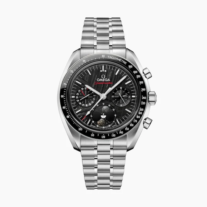 Omega Automatic 00mm Men’s Watch with Black Material Dial, Stainless Steel Case & Bracelet, 50m Water Resistant / O30430435201001