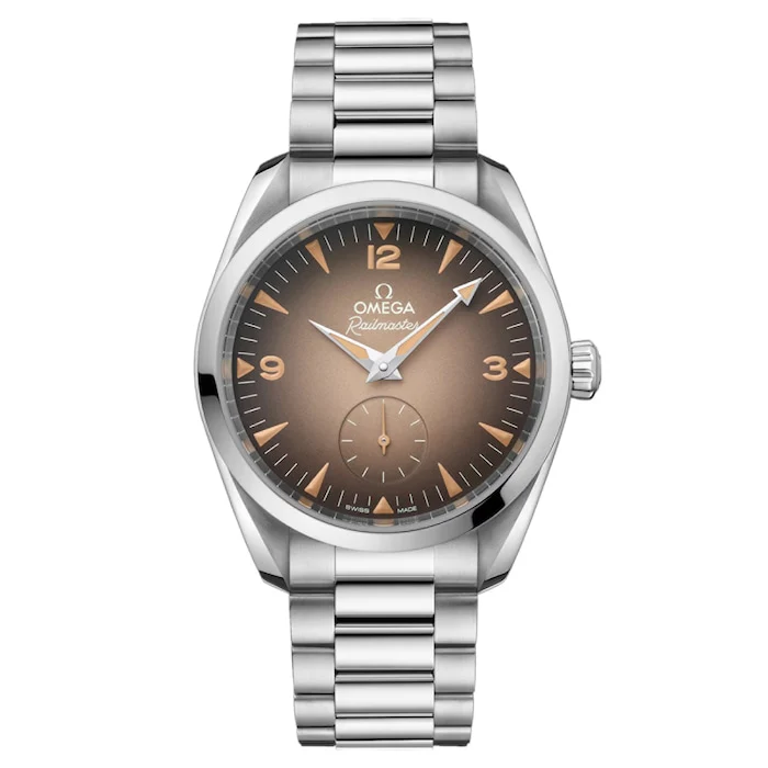 Omega Automatic 38mm Men’s Watch with Brown Material Dial, Stainless Steel Case & Bracelet, 150m Water Resistant / O23510382013001