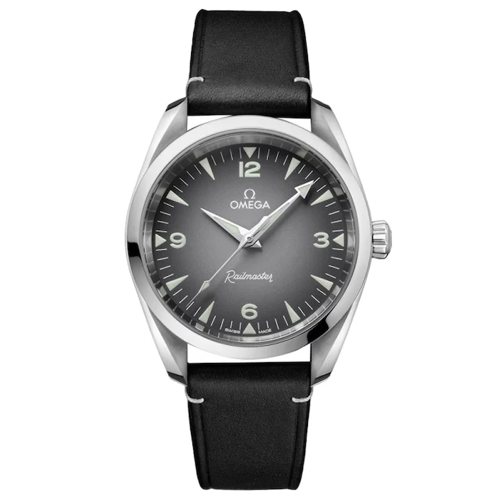 Omega Automatic 38mm Men’s Watch with Grey Material Dial, Stainless Steel Case, 150m Water Resistant / O23512382006001
