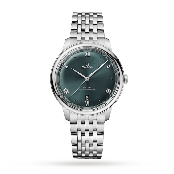 Omega Automatic 40mm Men’s Watch with Green Material Dial, Stainless Steel Case & Bracelet, 30m Water Resistant / O43410402010001