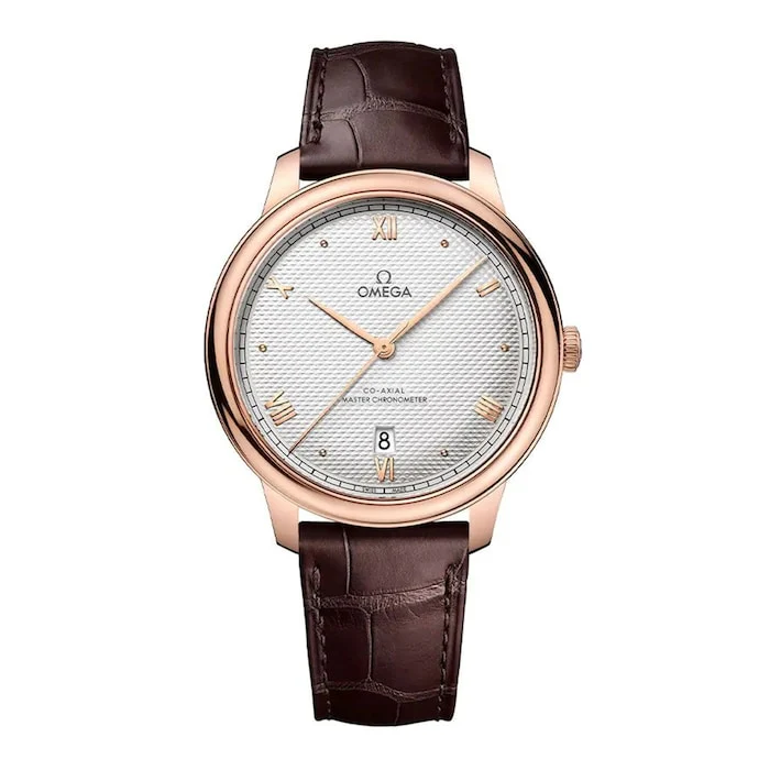 Omega Automatic 40mm Men’s Watch with Silver Material Dial, Gold Case, 30m Water Resistant / O43453402002001