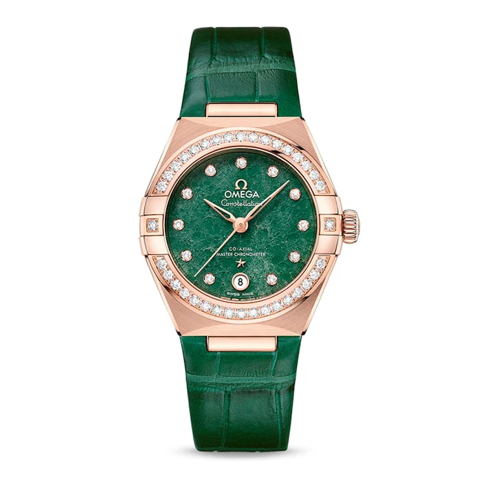 Omega Constellation Co-Axial Master Chronometer 29mm Ladies Watch Green Luxury Watch O13158292099004