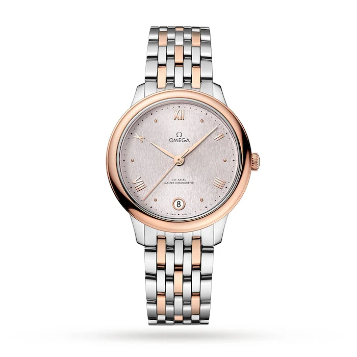 Omega De Ville Prestige Co-Axial Master Chronometer 34mm Ladies Watch Silver Luxury Watch  O43420342002003
