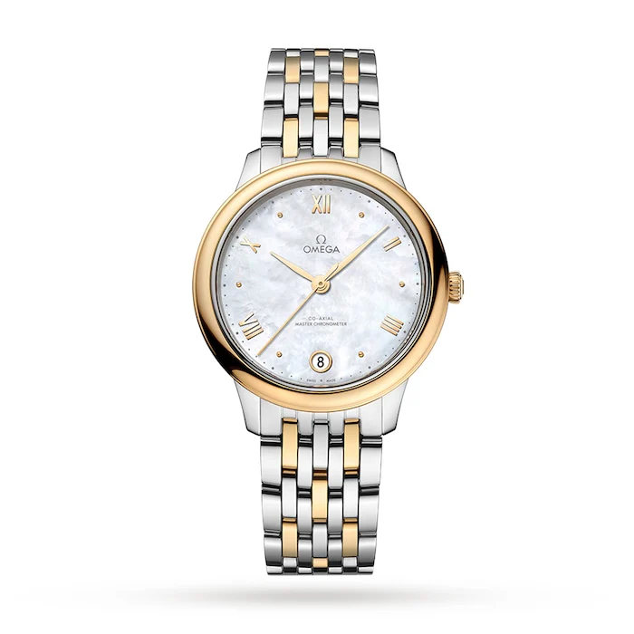 Omega De Ville Prestige Co-Axial Master Chronometer 34mm Ladies Watch White Luxury Watch O43420342005002