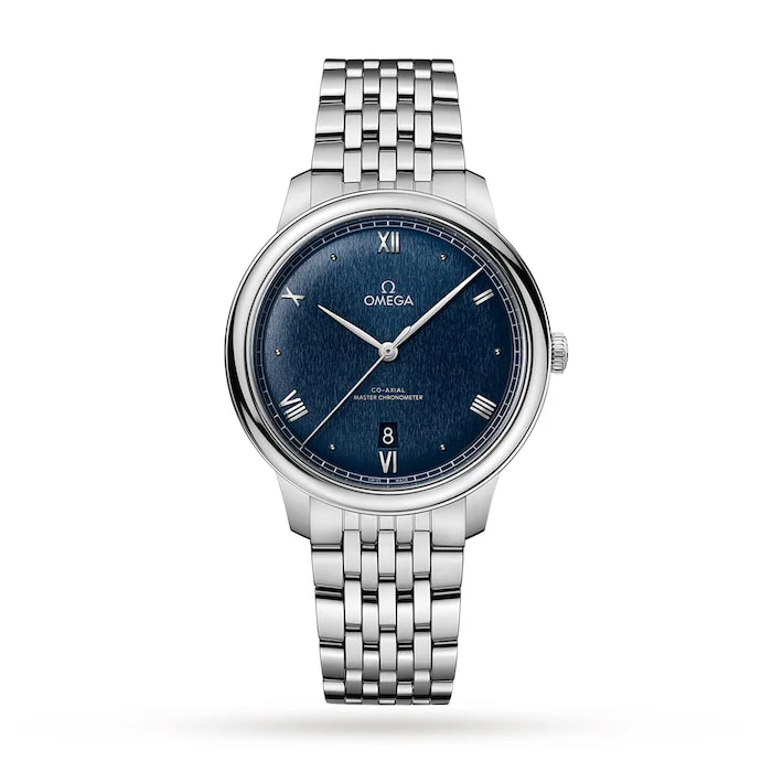 Omega De Ville Prestige Co-Axial Master Chronometer 40mm Mens Luxury Watch Blue O43410402003001