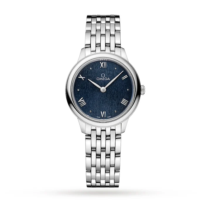 Omega De Ville Prestige Quartz 27.5mm Ladies Watch Blue Luxury Watch Swiss Made High Precision Movement O43410286003002