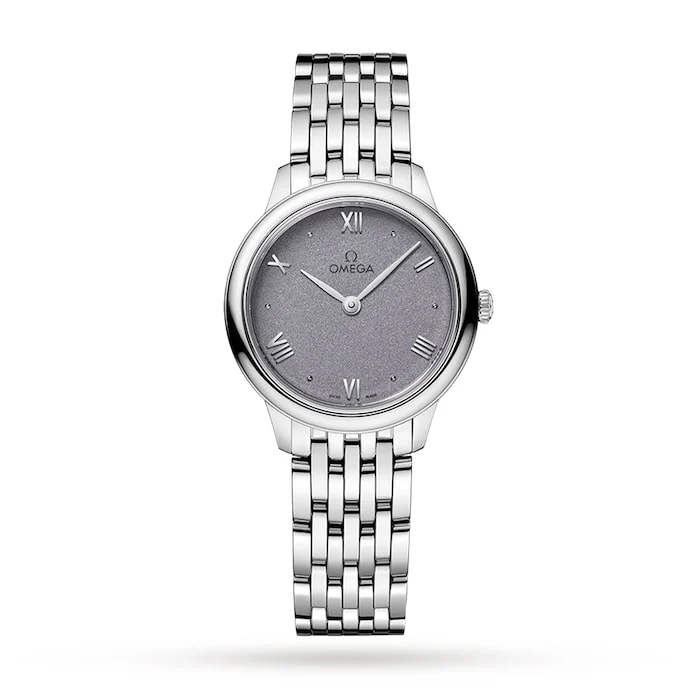 Omega De Ville Prestige Quartz 27.5mm Ladies Watch Purple Luxury Watch Swiss Made High Precision Movement O43410286003001