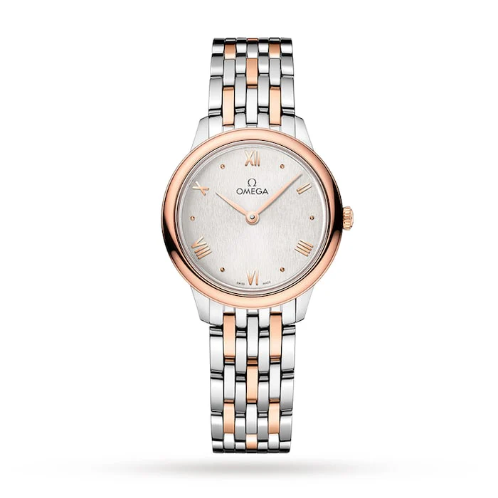 Omega De Ville Prestige Quartz 27.5mm Ladies Watch Silver Luxury Watch Swiss Made High Precision Movement O43420286002001