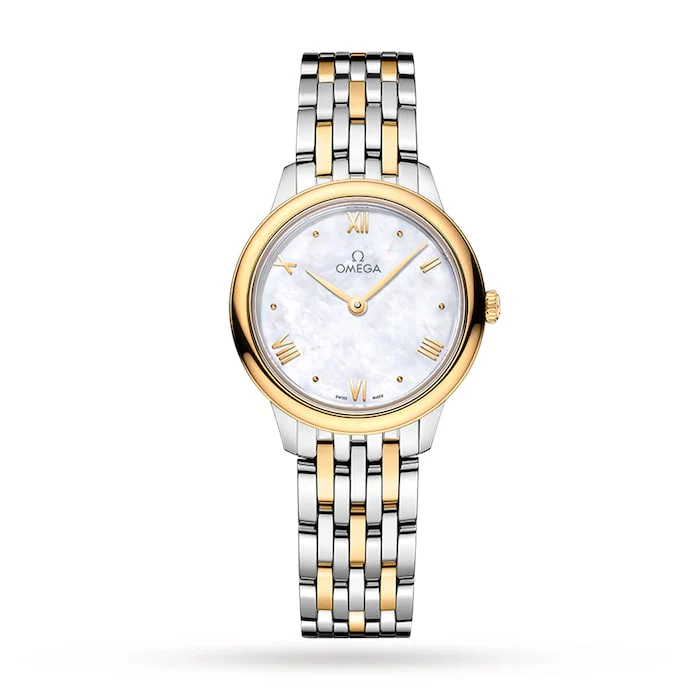Omega De Ville Prestige Quartz 27.5mm Ladies Watch White Luxury Watch Swiss Made High Precision Movement O43420286005001