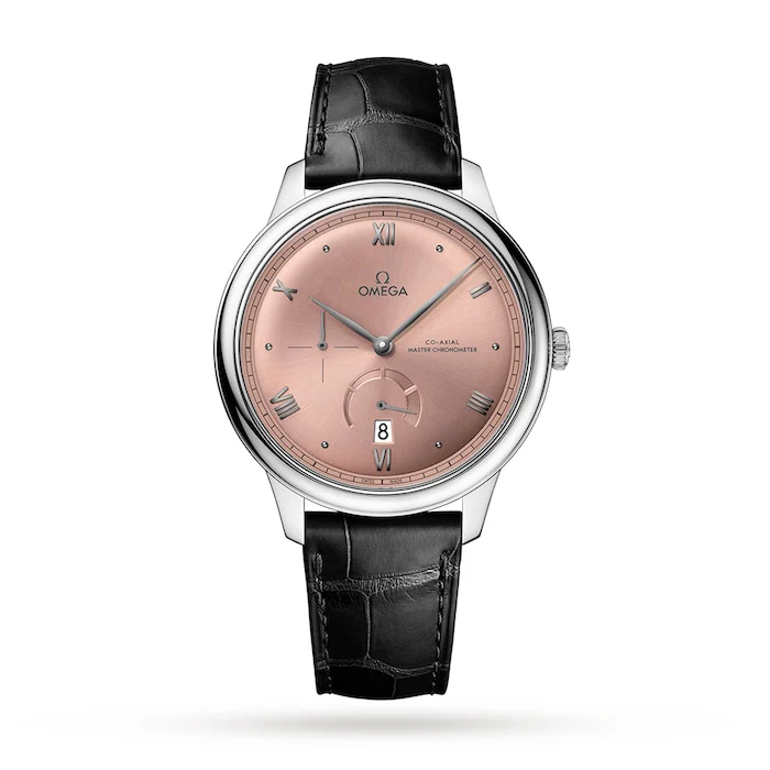 Omega Elegance Automatic 41mm Men’s Watch with Pink Material Dial, Stainless Steel Case, 30m Water Resistant / O43413412110001