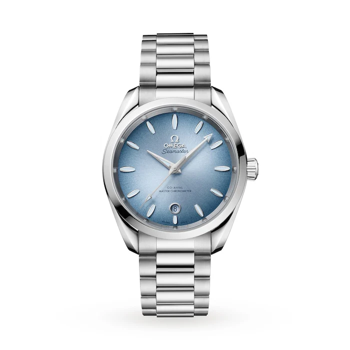 Omega Heritage Automatic 38mm Men’s Watch with Blue Material Dial, Stainless Steel Case & Bracelet, 150m Water Resistant / O22010382003004